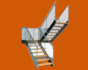 Cầu thang kính cường lực