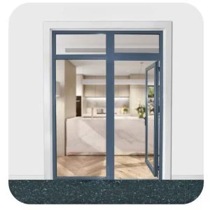 Cửa Đi Nhôm Xingfa Mở Quay 2 Cánh