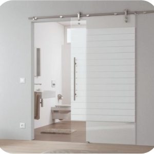 Cửa Kính Cường Lực 1 Cánh Lùa Treo