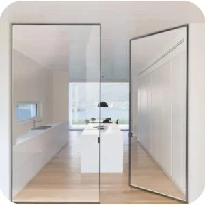 Cửa Nhôm Slim Mở Quay 2 Cánh