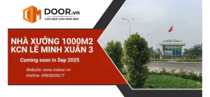 Nhà xưởng Mdoor 1000m2 KCN Lê Minh Xuân 3