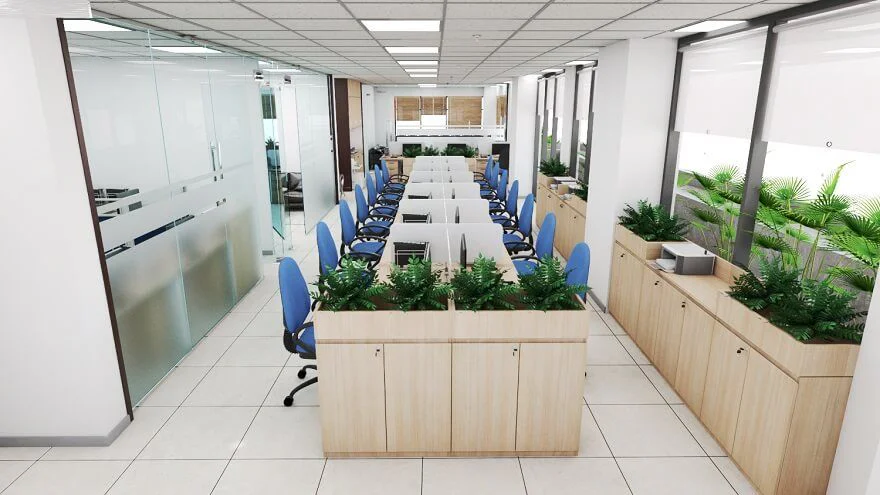 Khi được bố trí hài hòa cùng kiến trúc mở, ánh sáng tự nhiên và Cửa nhôm TP HCM, văn phòng sẽ trở nên tươi mới, thân thiện và đầy sức sống.